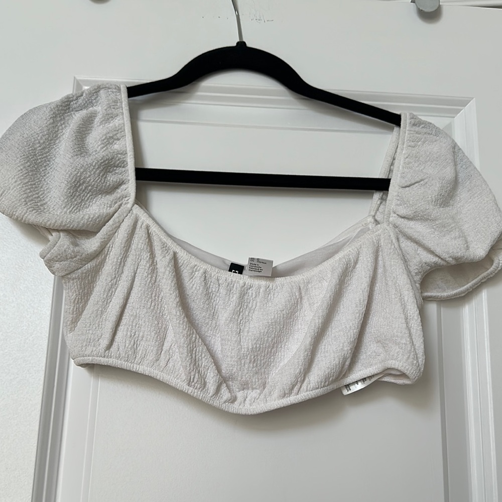 H&M cropped top in size medium